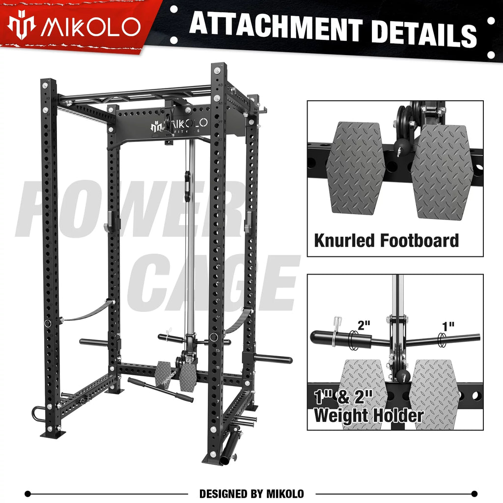 LAT Pull-Down for 3" x 3" Power Cage Rack Attachments W91148