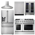 48 in. Gas Range, Range Hood, Refrigerator, Dishwasher, Wine Cooler B7531