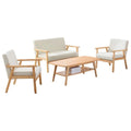 Beige Loveseat and 2 Chair Set L37824