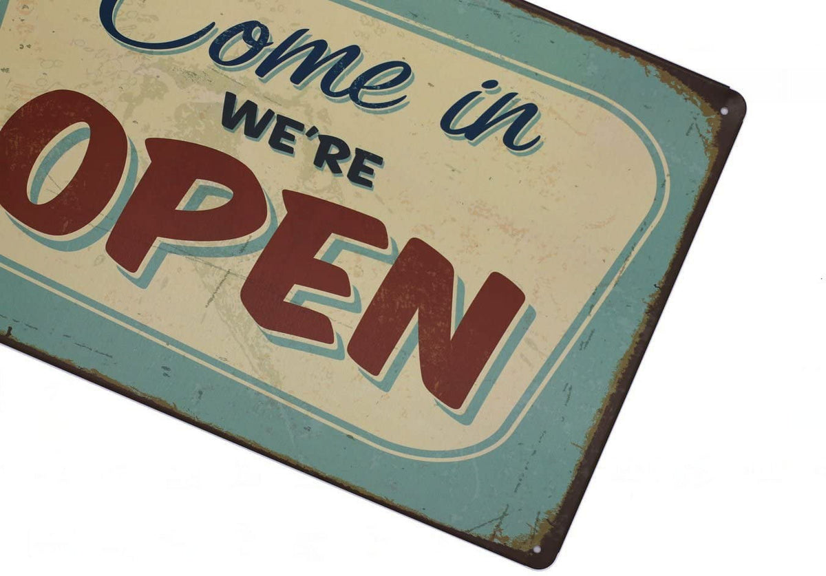 Vintage Metal Tin Sign Wall Decor N29094