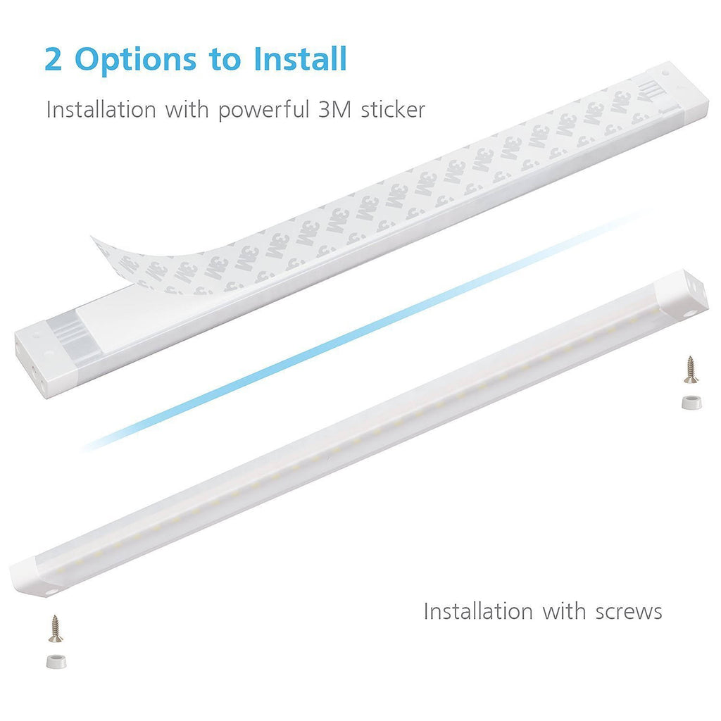 White Finish LED Dimmable Under Cabinet Lighting 40 inch Panel Z120319