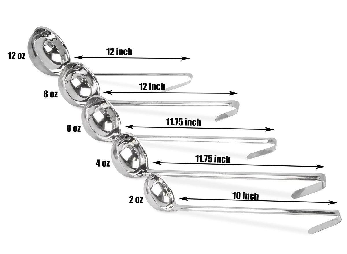 2 Pack 6 Oz Stainless Steel Soup Ladle R321884