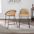 Water Hyacinth Counter Stools 2pc Set W3369