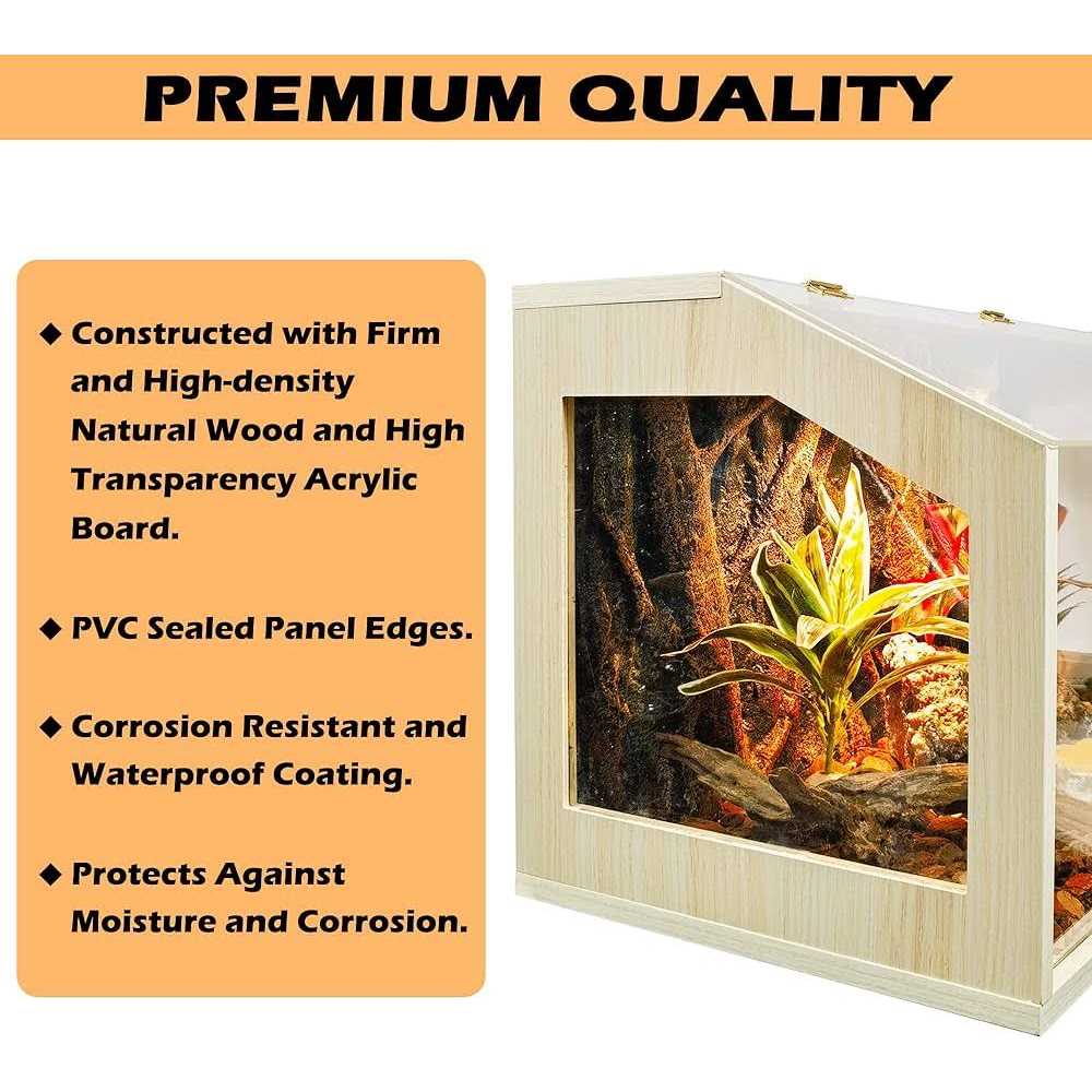 68 Gallon Reptile Terrarium Tank with Roof Door E8661