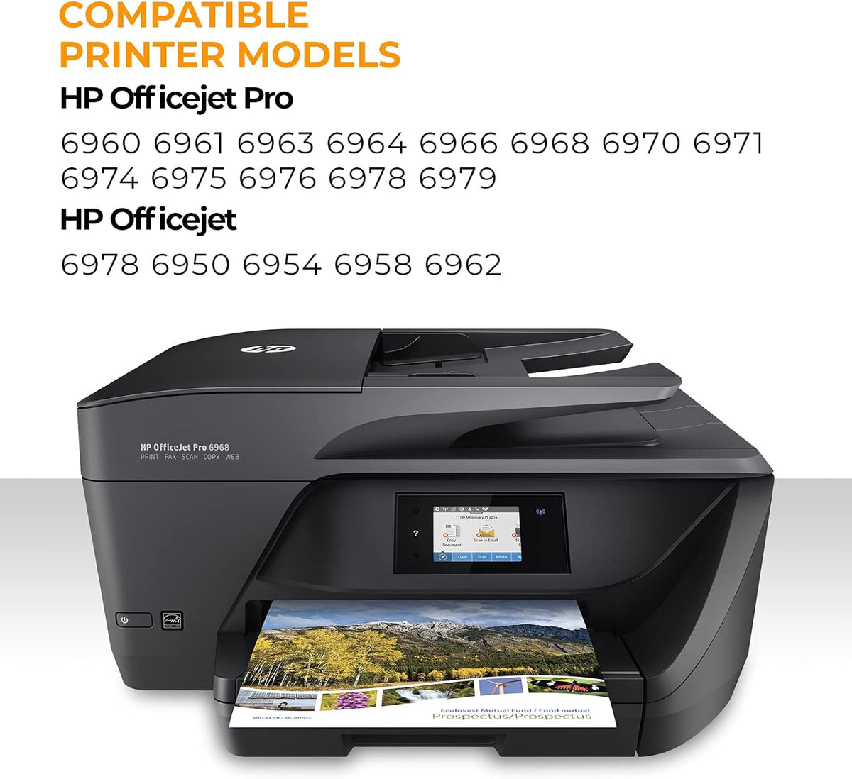 902xl Ink Cartridges for HP Officejet Pro Printers 5Pack X2787