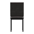Black Dark Brown PU Side Chair (Set of 2) V1149