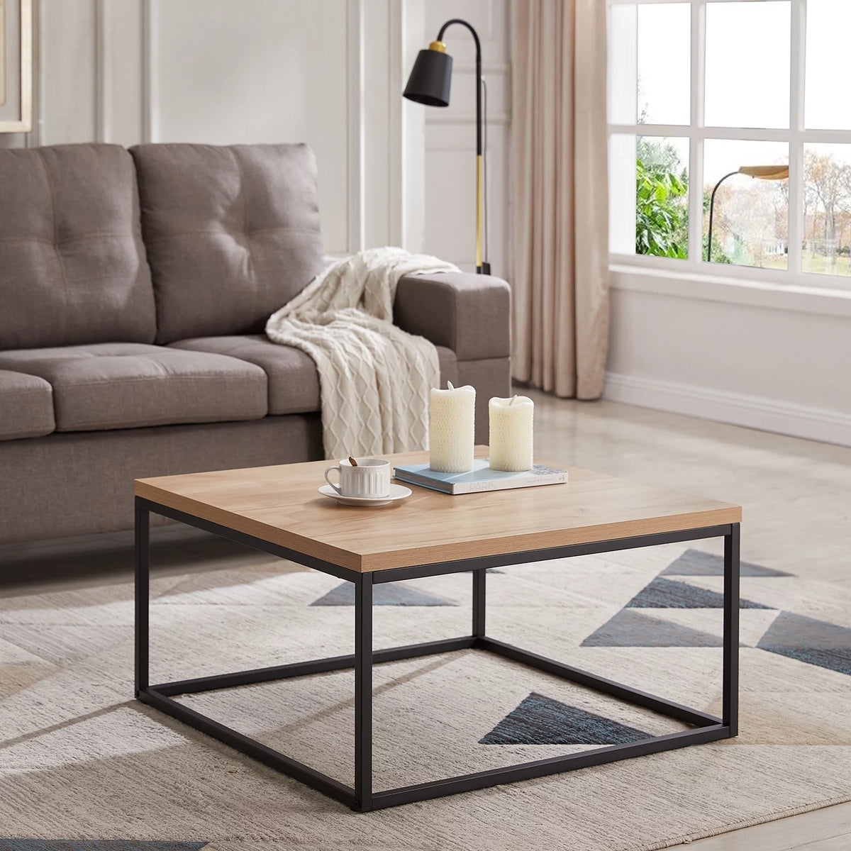 Natural Oak Square Coffee Table B679654