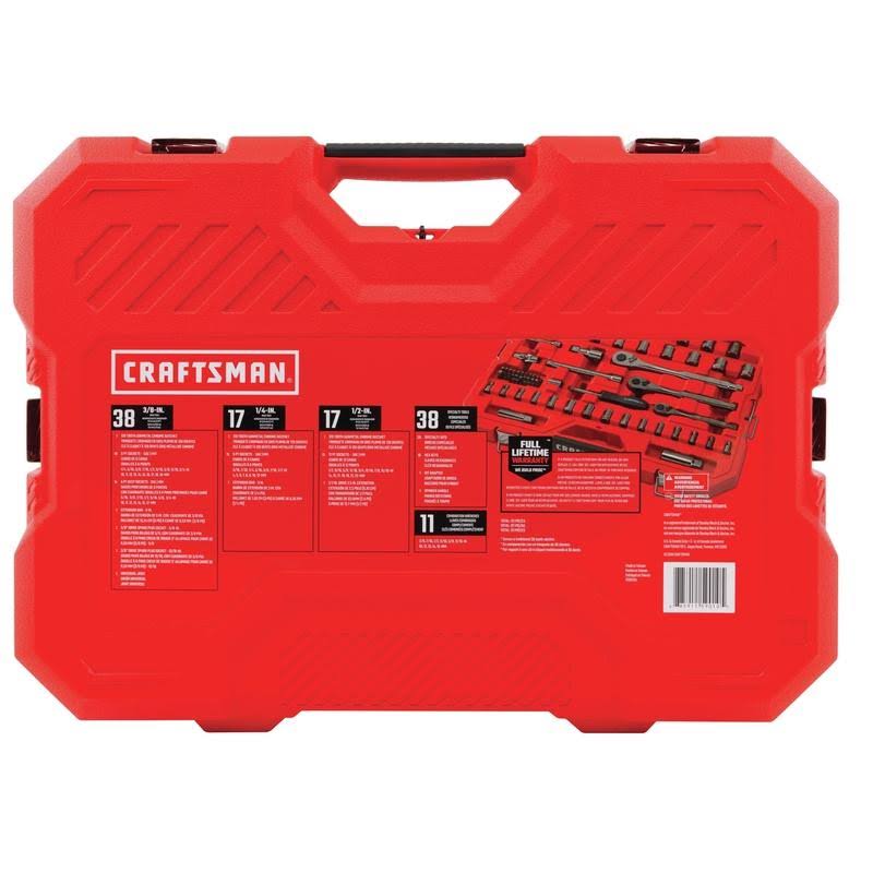 121 Piece SAE and Metric Chrome Mechanic Tool Set O679
