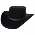 Black Wool Felt Gambler Hat S2560