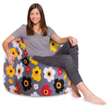 48 inch Extra Large Canvas Bean Bag Chair with Machine Washable Cover N800587