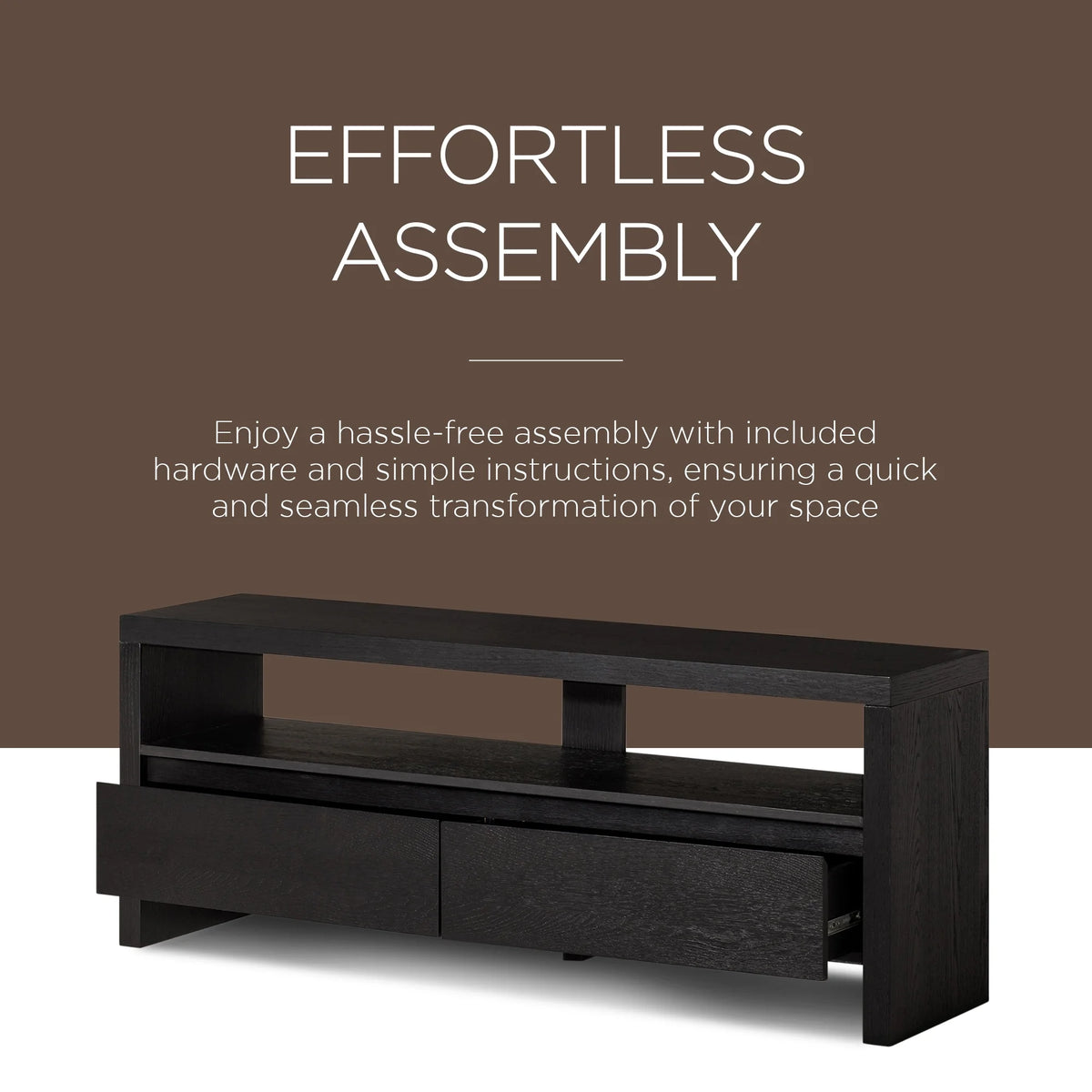Contemporary Wooden Media Unit I34491