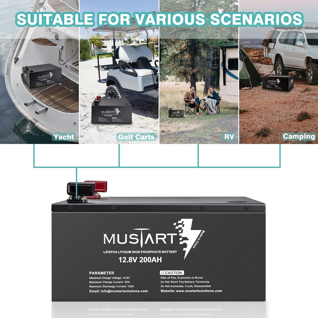 12.8V 180Ah Lithium Iron Phosphate Battery with Smart BMS J2466