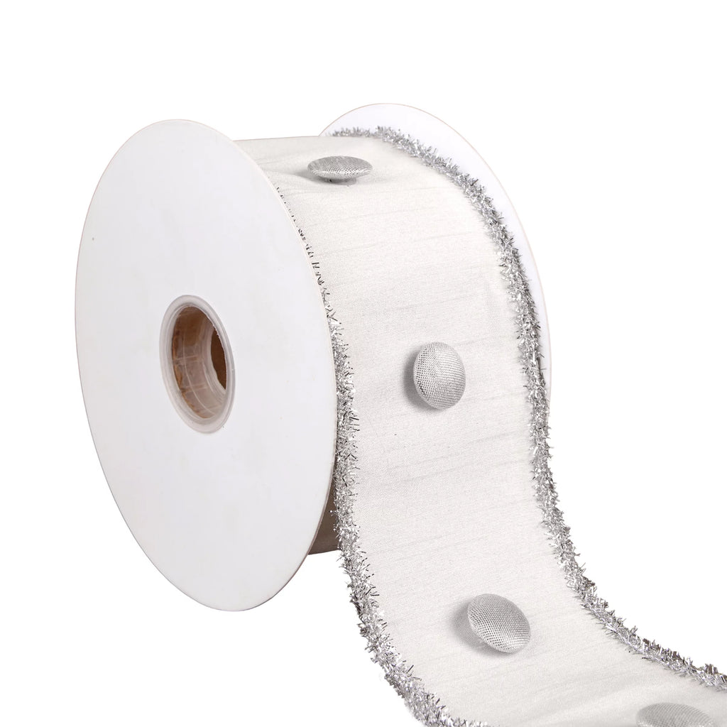 Ivory 3 in Double Fused Dupioni Ribbon T602588