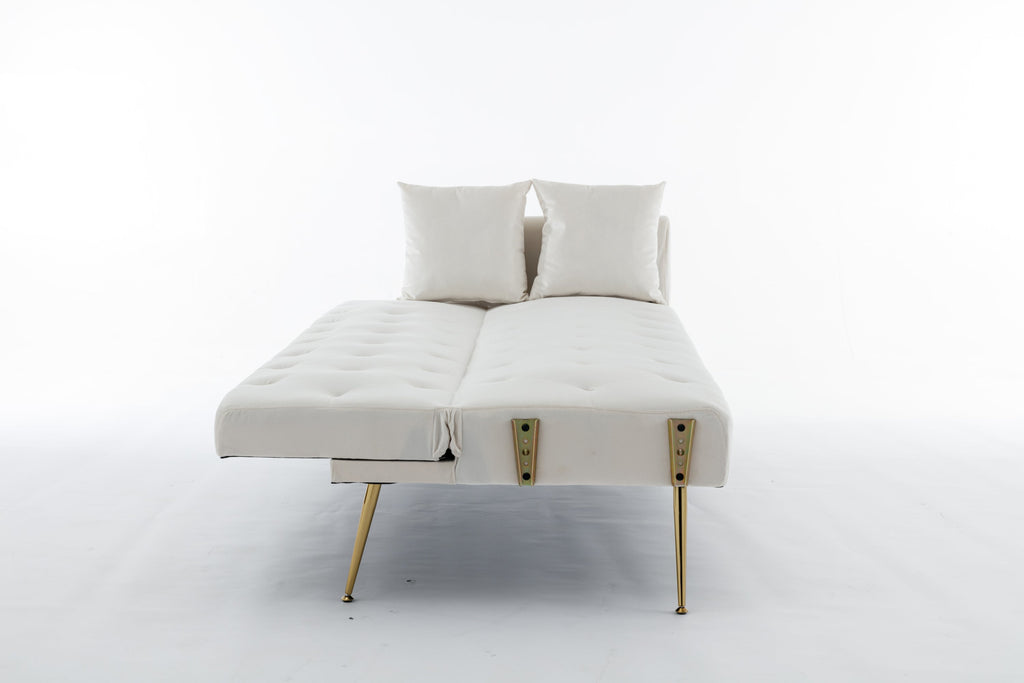 Beige Convertible Sofa Bed I491