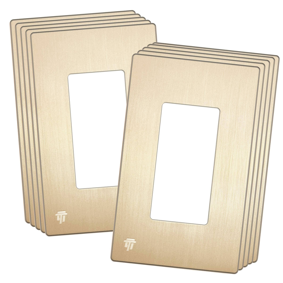 Screwless Decorator Wall Plate Outlet Cover, 1-Gang G12060