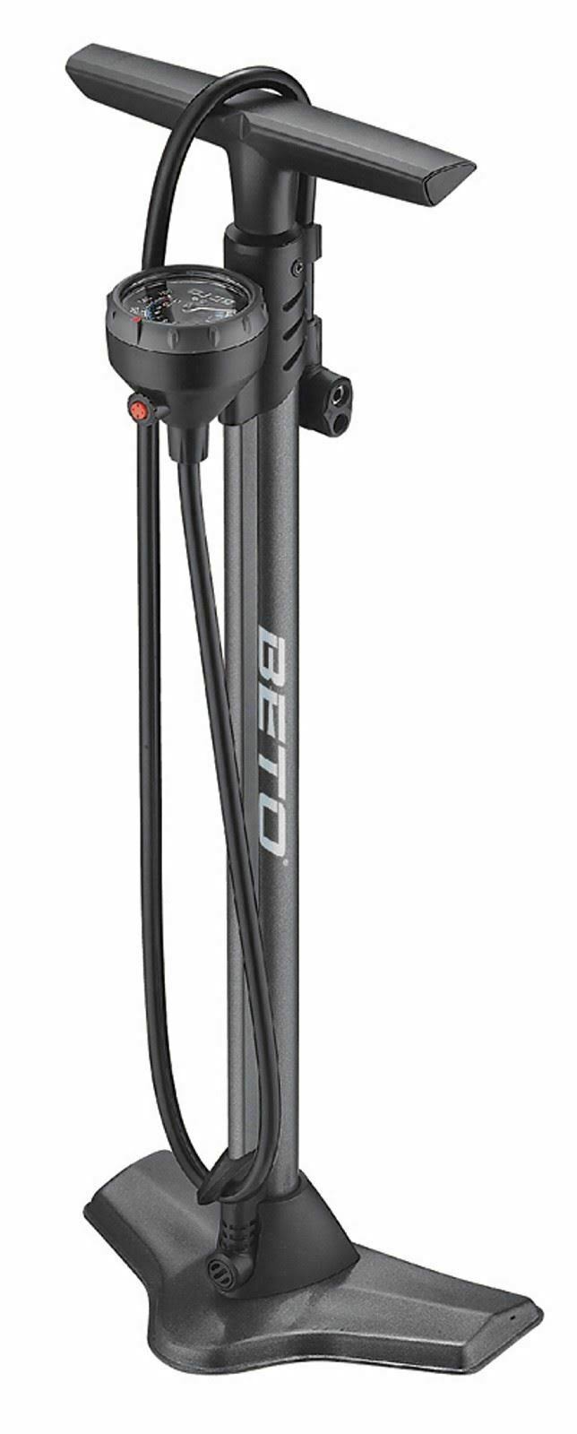 Floor Pump with Gauge Black A585