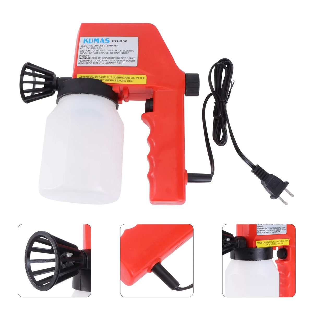 110V 45W 600ml Electric Paint Sprayer K2613
