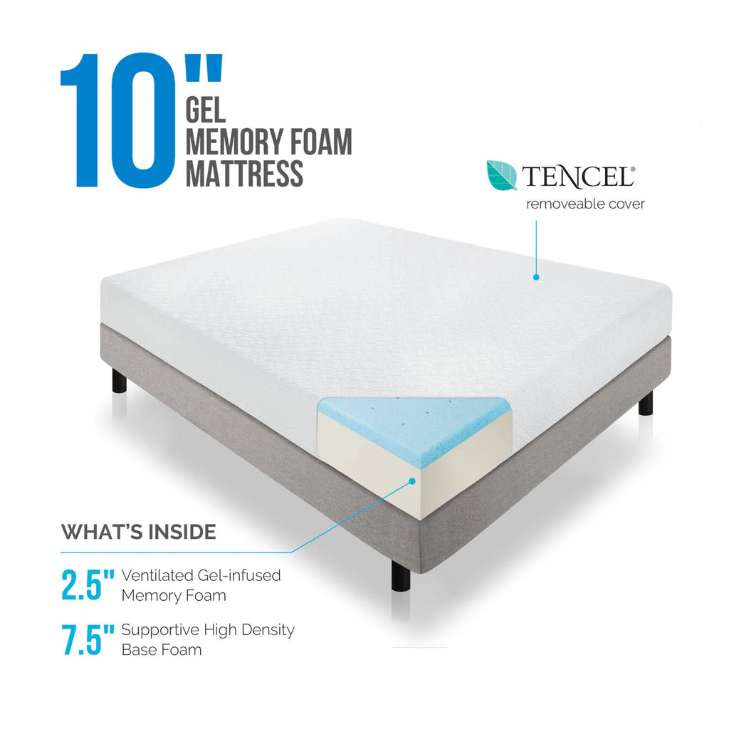 Twin XL Gel Memory Foam Mattress Z3058