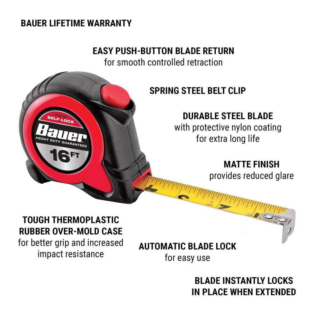 16 ft. Self-Locking Tape Measure T621
