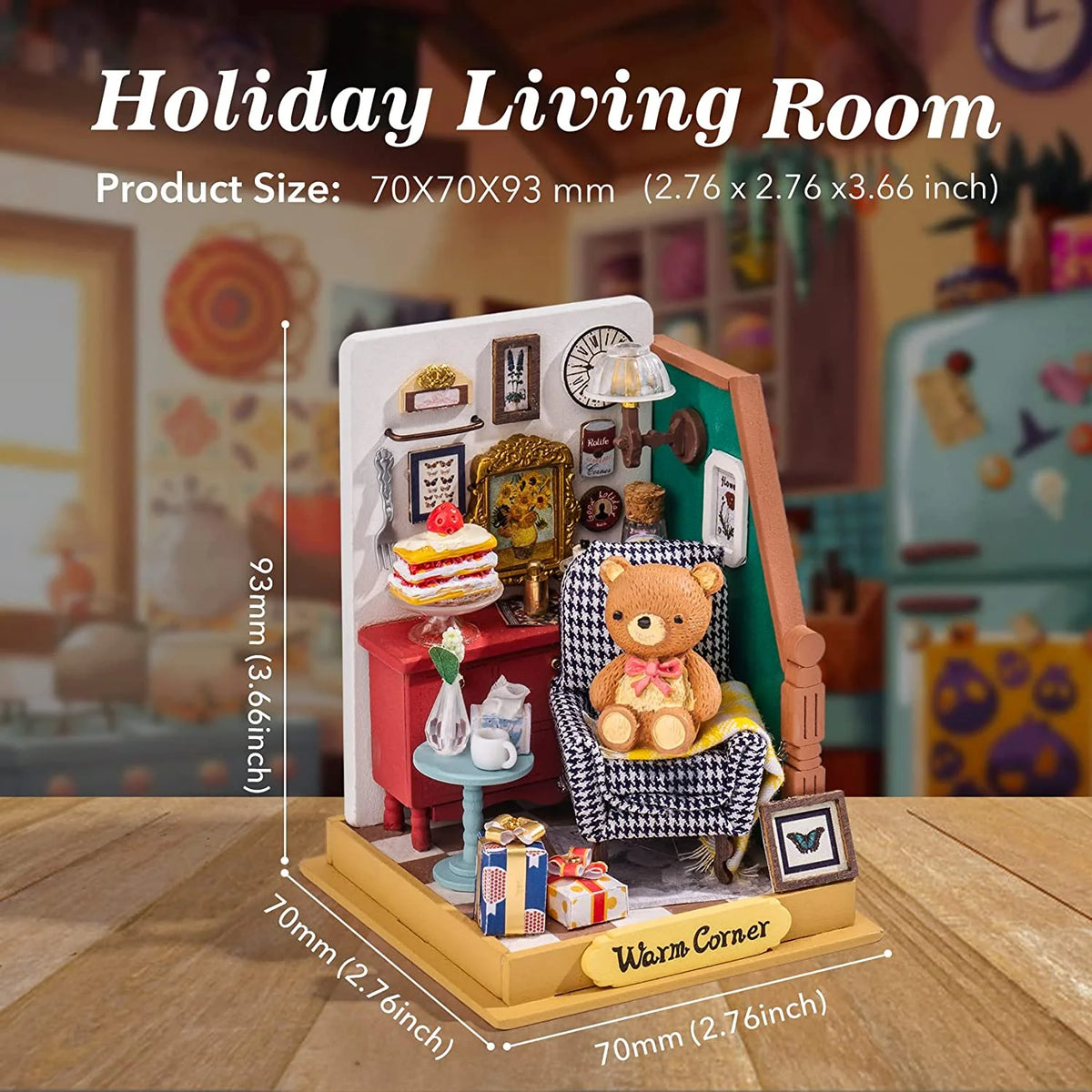 DIY Miniatures Kit with Furniture Wooden Doll House S538