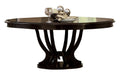 Espresso Round Oval Pedestal Table P71309