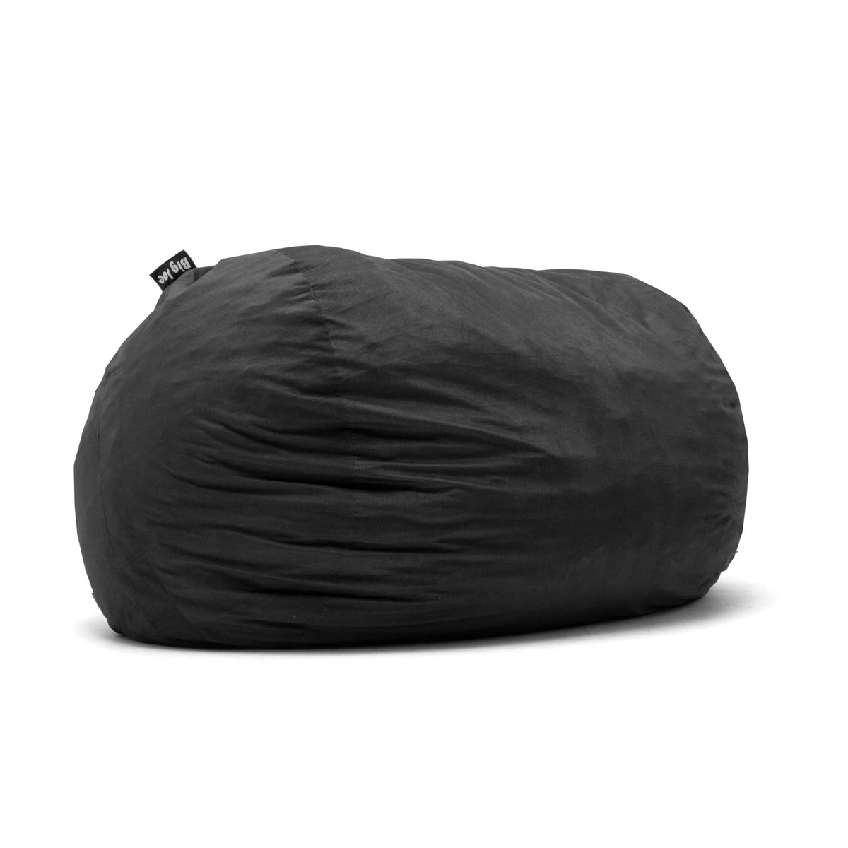 Black 6 feet Foam Filled Bean Bag Chair with Removable Cover H468793