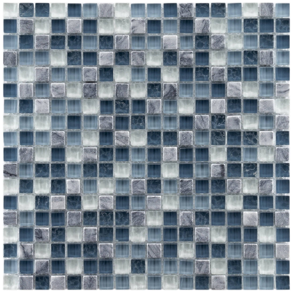 11.75x11.75-inch Glass and Stone Mosaic Wall Tile (10 tiles/9.79 sqft.) U745