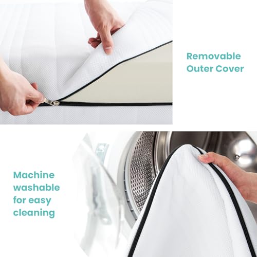 Dual-Sided Memory Foam Crib Mattress with Washable Mesh Cover I280