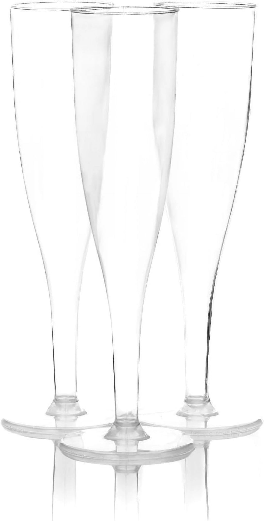 1 Piece Hard Plastic Champagne Flutes, 5 Oz, Clear F16847