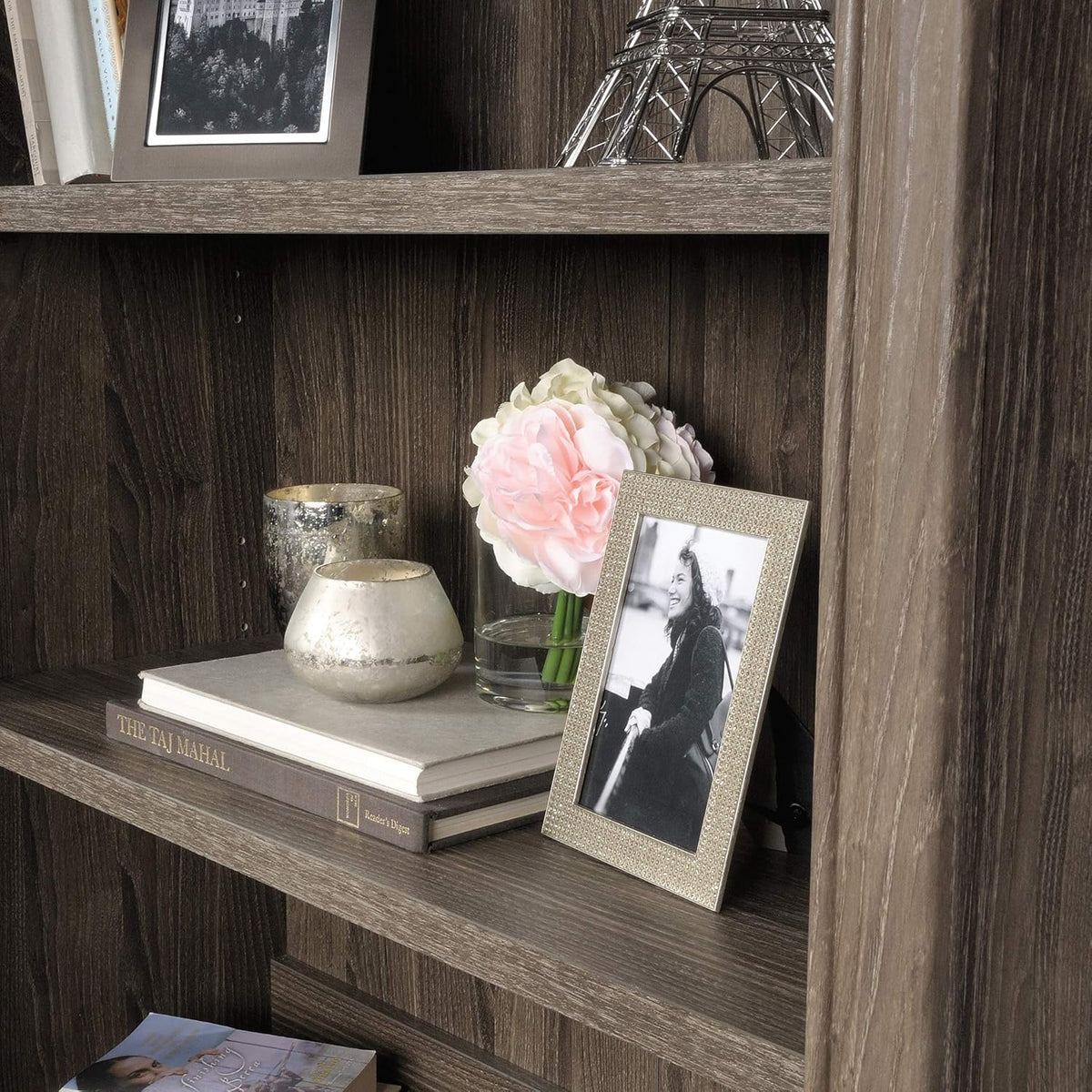 Library Hutch, Emery Oak Finish O126294