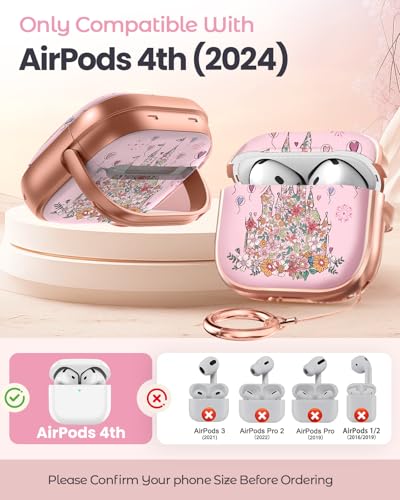 AirPods 4 Case with Safety Lock Cats Pattern Hard Protective Cover H979