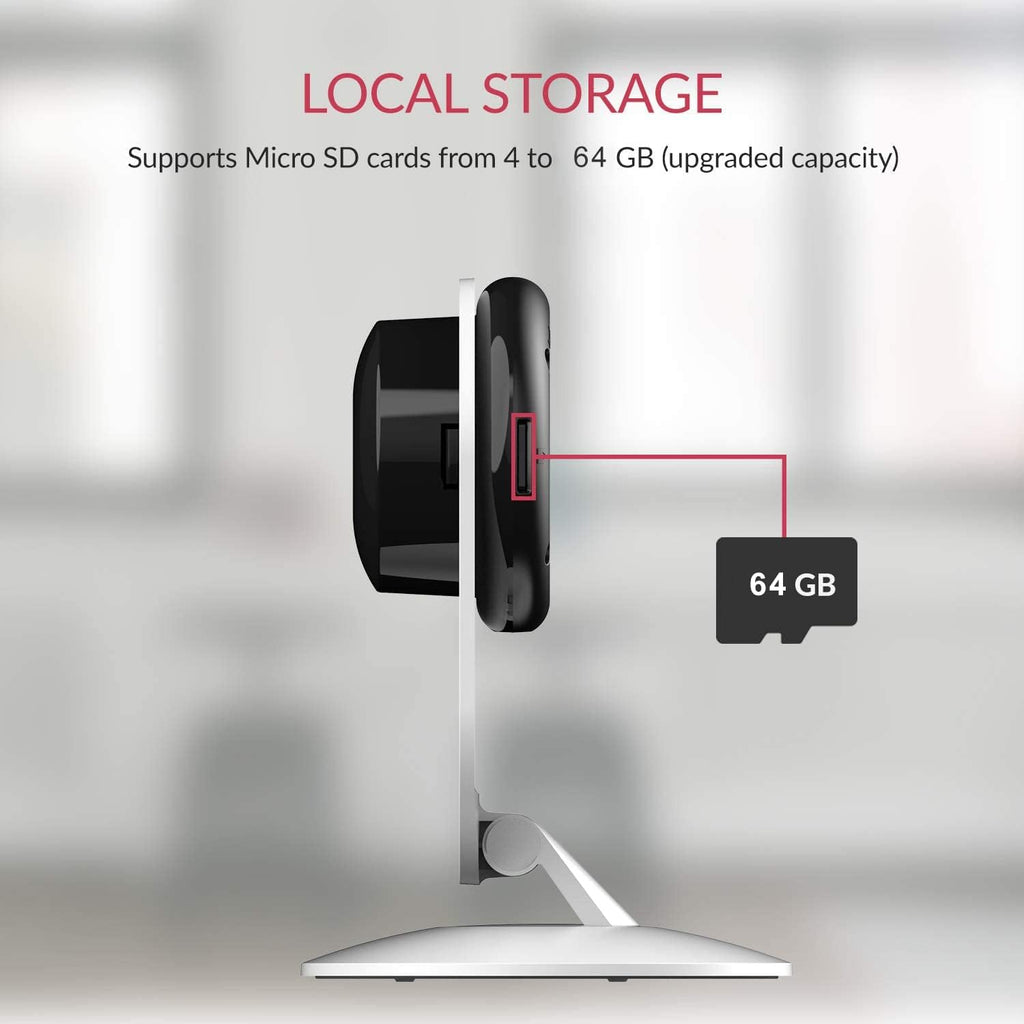 2pc 1080p WiFi Smart Indoor Security Camera with Night Vision K95977