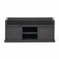 Acacia Wood Storage Bench with Cushion Q714