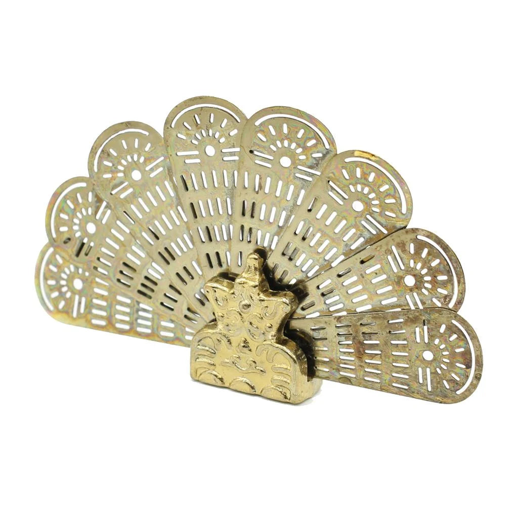 1:12 Scale Metal Peacock Fan Fireplace Screen P31521