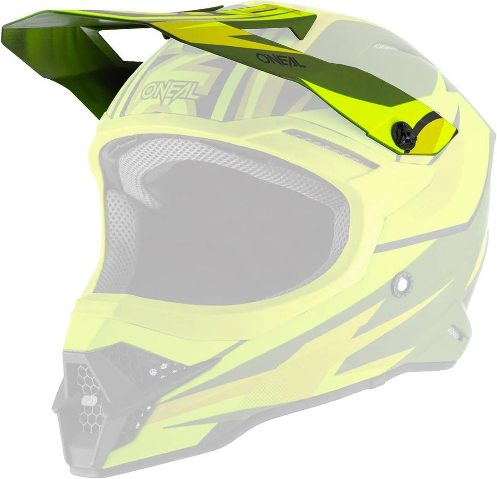 Motocross Helmet, green-yellow, Size S J291