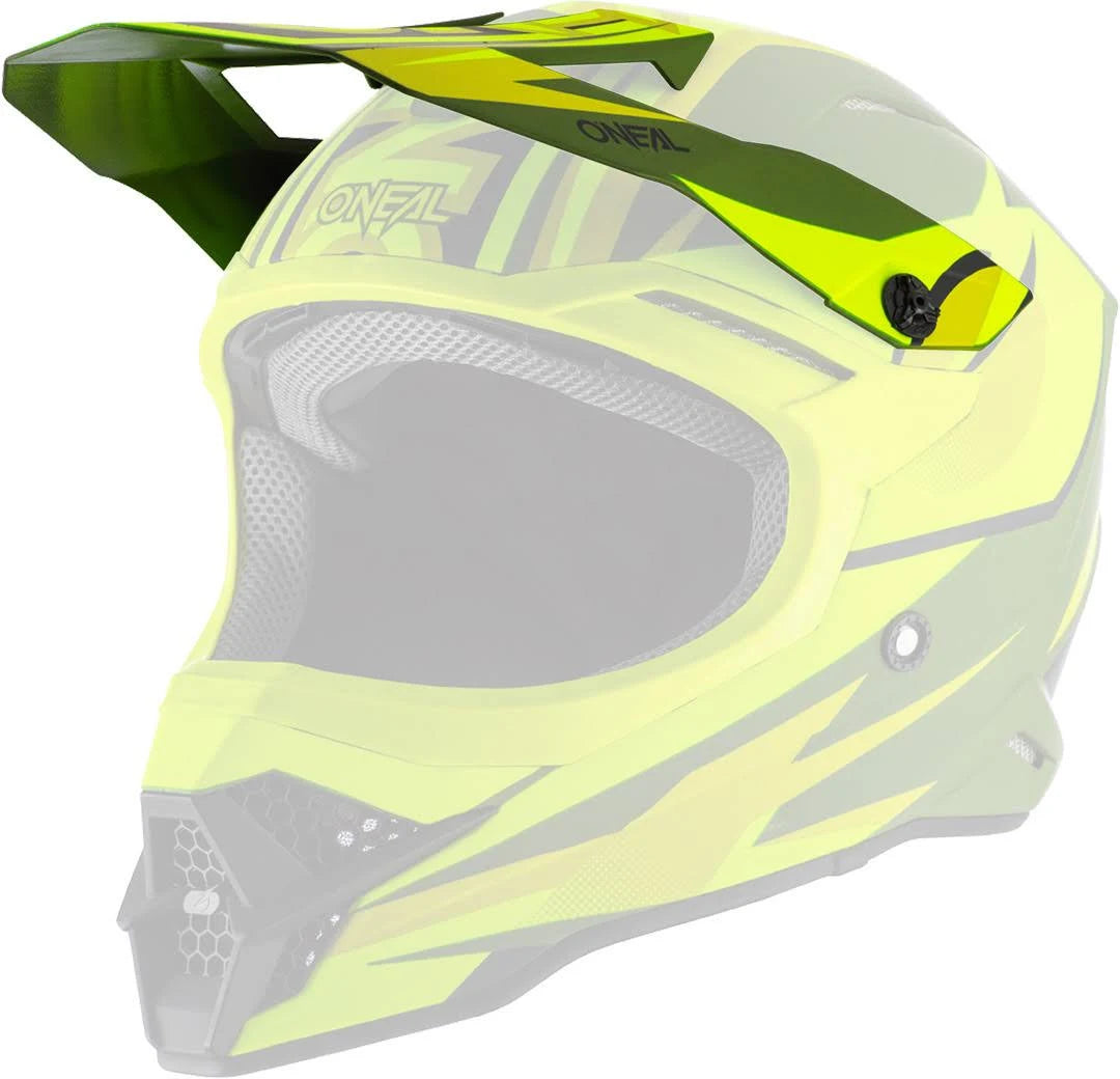 Motocross Helmet, green-yellow, Size S J291