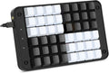 One Handed Programmable Mechanical Keyboard with Gateron Red Switch, 48 Programmable Keys, 8 Macro Keys, PBT Keycaps J14663