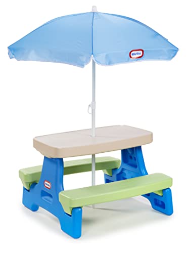 Multi Color Picnic Table with Umbrella Z639