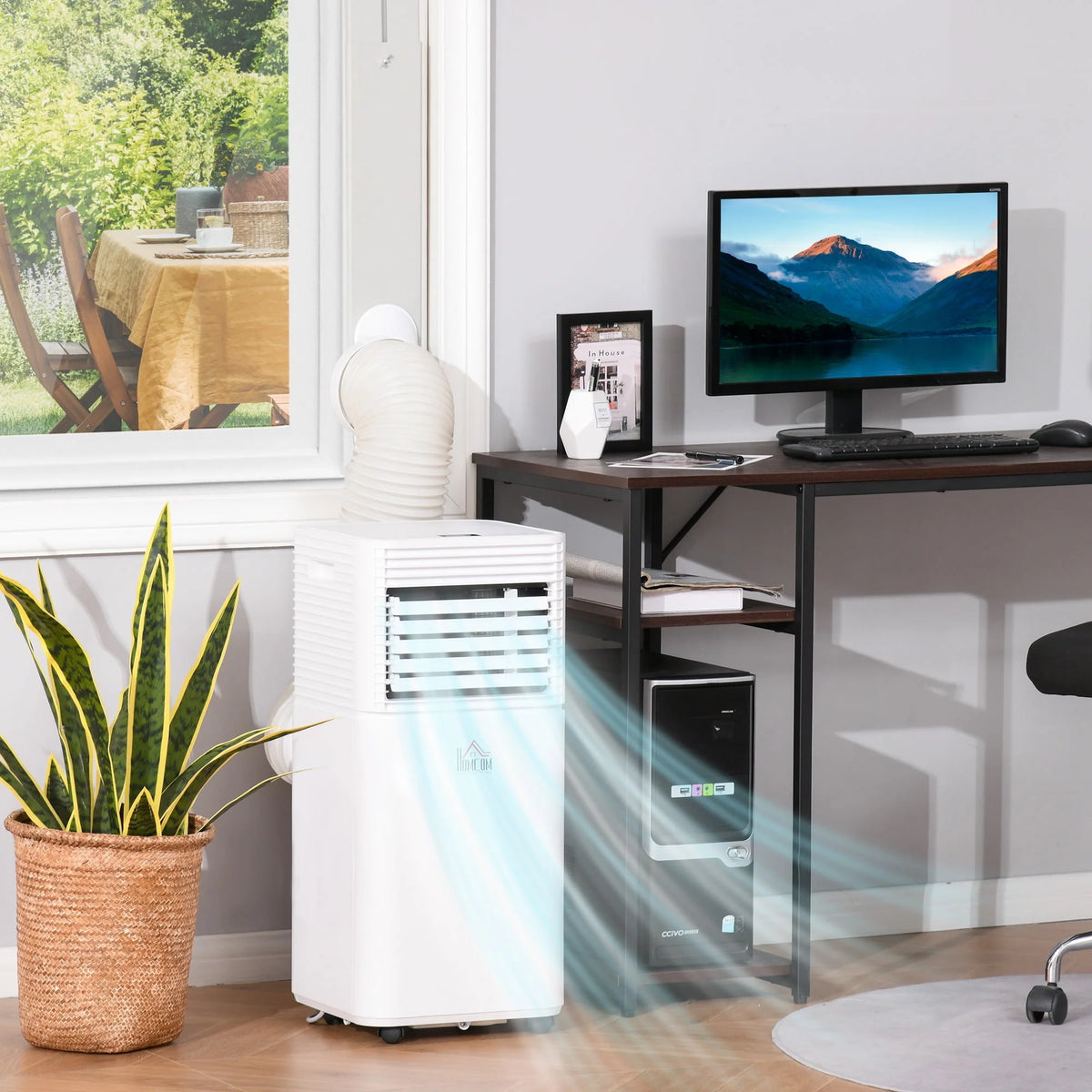 7000 BTU White Portable Air Conditioner Q163871