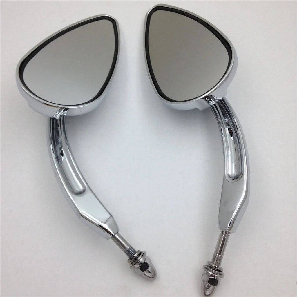 Skull Flame Side Mirrors chrome H626