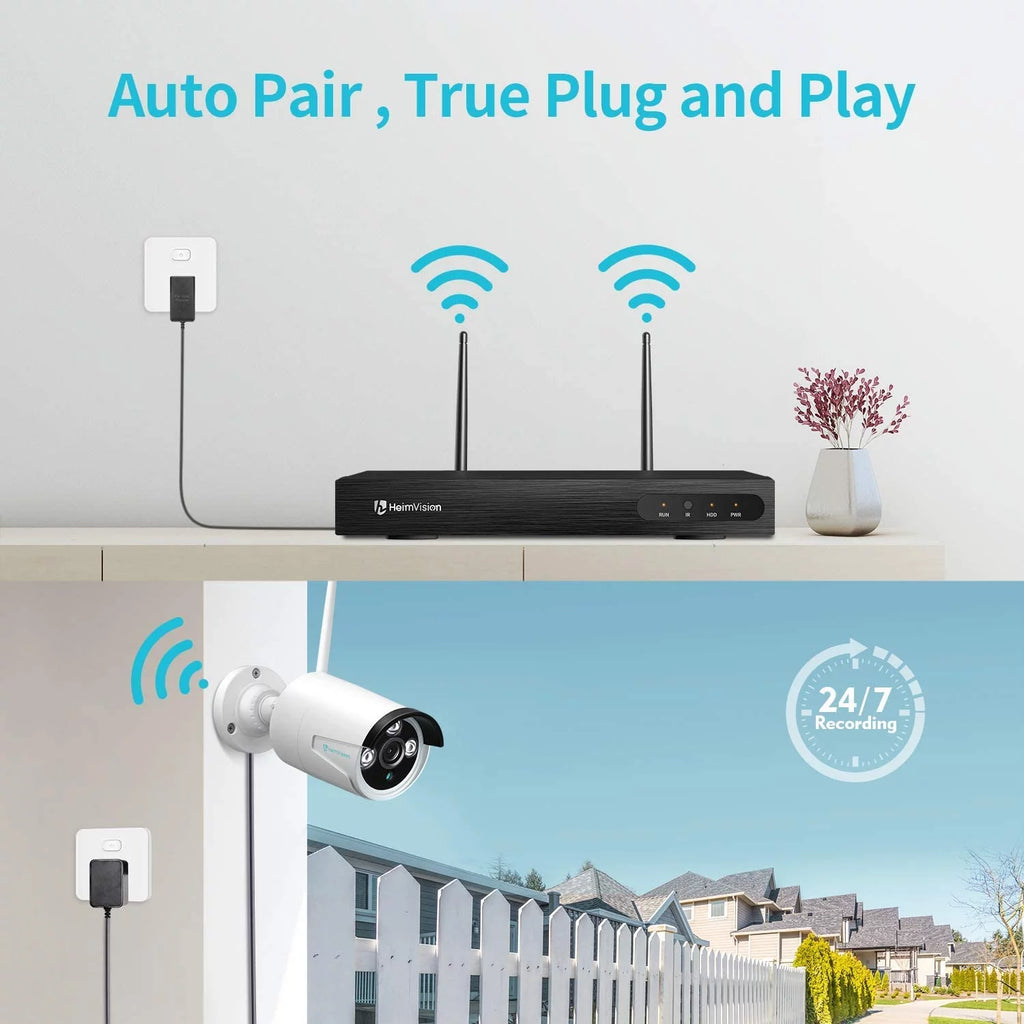Wireless Wifi 8CH 1080P Security Camera System H245996