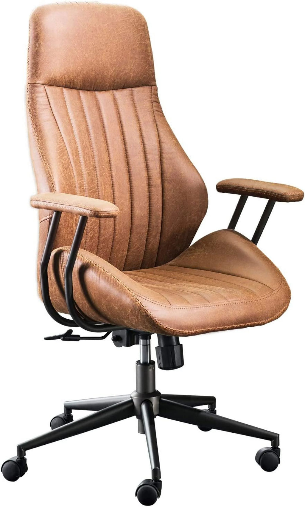 Brown Ergonomic Office Chair with Lumbar Support C807350