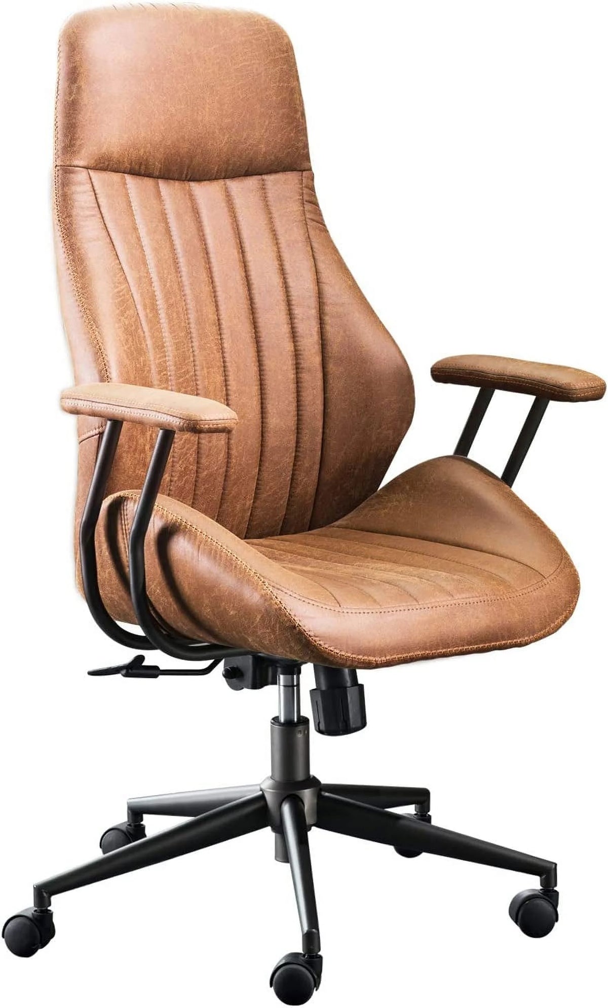 Brown Ergonomic Office Chair with Lumbar Support C807350