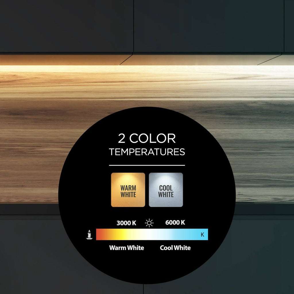 White Finish LED Dimmable Under Cabinet Lighting 40 inch Panel Z120319