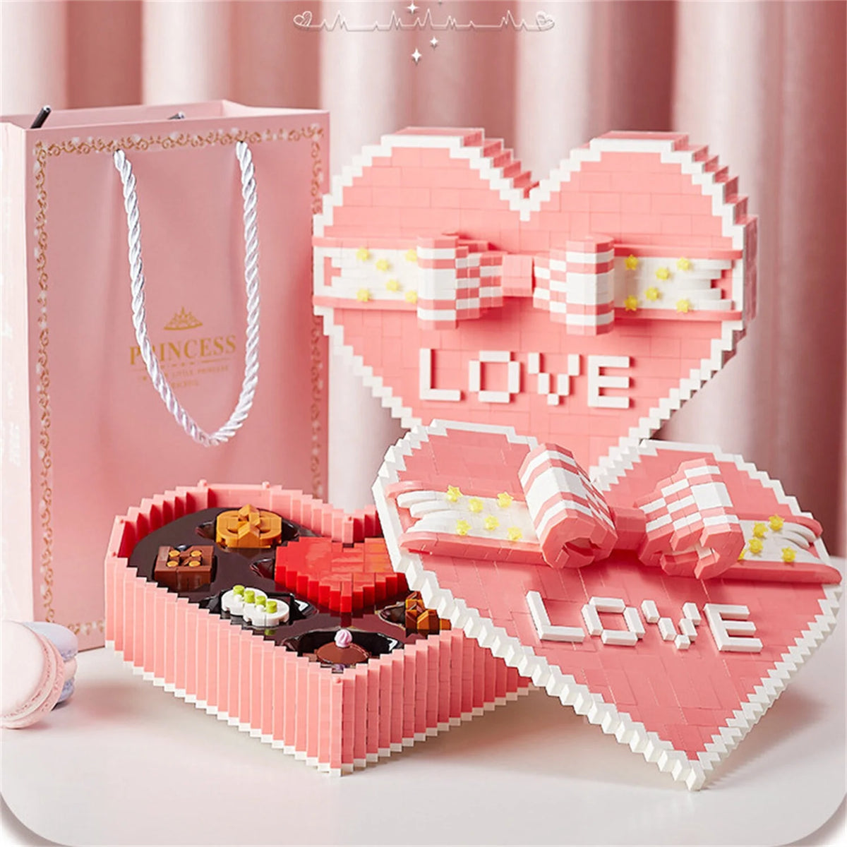 1999 Pieces Chocolate Building Blocks STEM Brick Kits Toy L3207