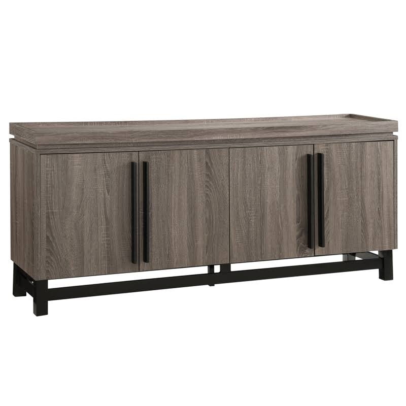 Distressed Gray Wood Buffet A940227