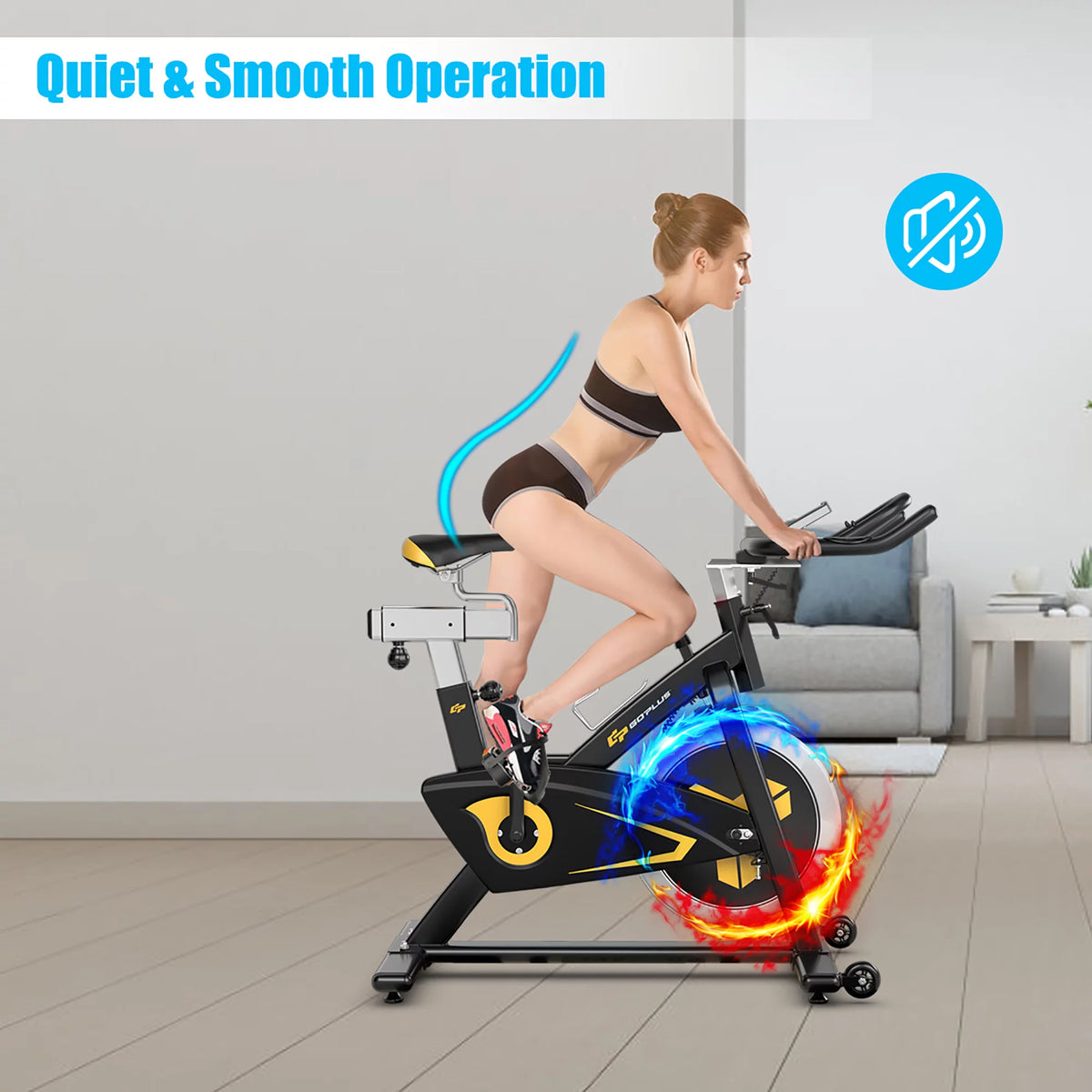 Indoor Cycling Bike Magnetic Exercise Bike Belt Drive W938