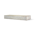 Rustic Whitewashed Wood Floating Wall Shelf Z9925