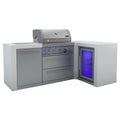 Island Grill with 90 Degree Corner and Fridge Cabinet P762