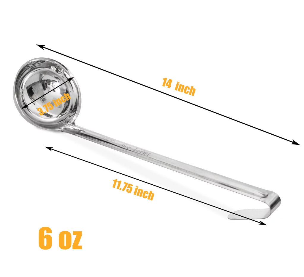 2 Pack 6 Oz Stainless Steel Soup Ladle R321884